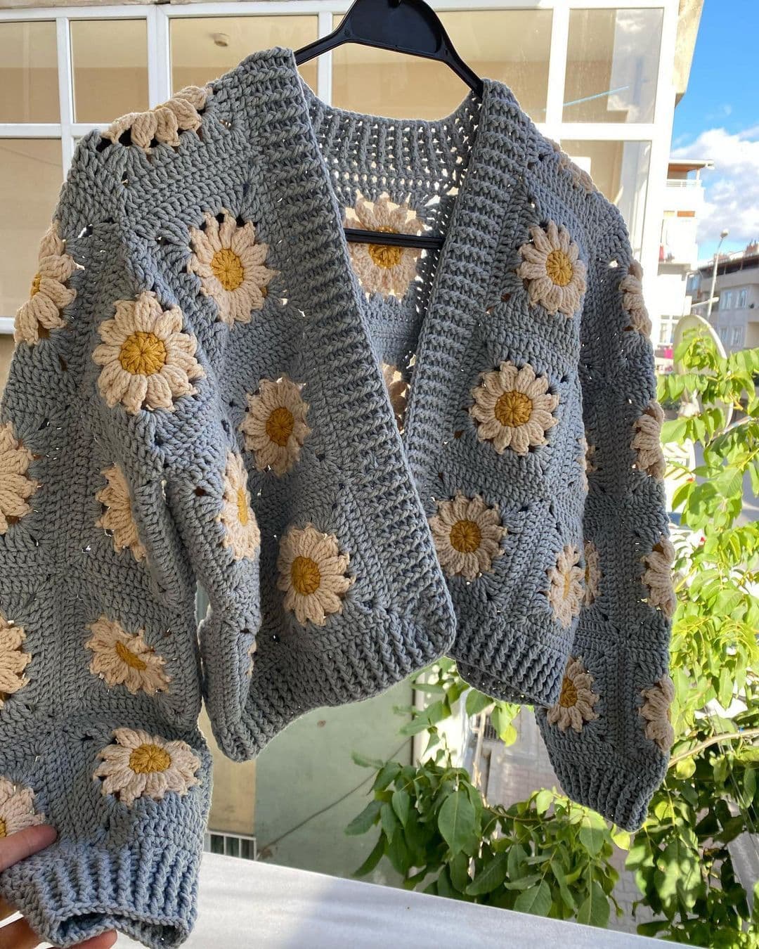 Fern openwork sweater